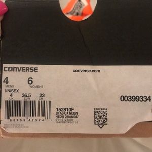 Unisex Converse Tennis Shoes